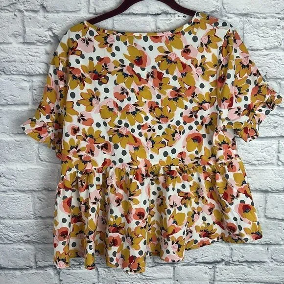 Shein Floral Babydoll Blouse Size Large - Picture 5 of 5